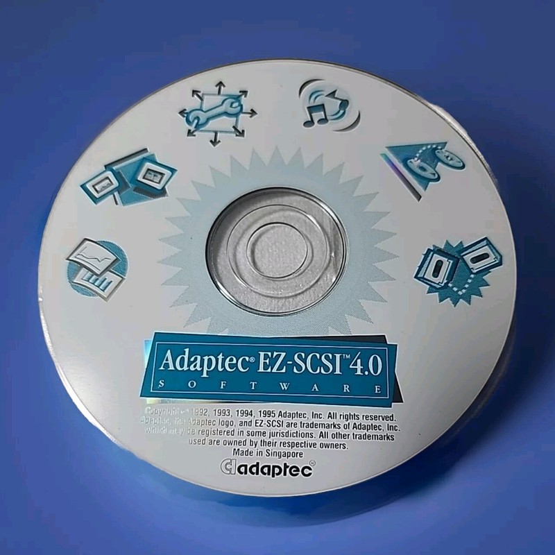 Adaptec EZ-SCSI Version 4.0 For Windows 3.1 95 Software CD-ROM