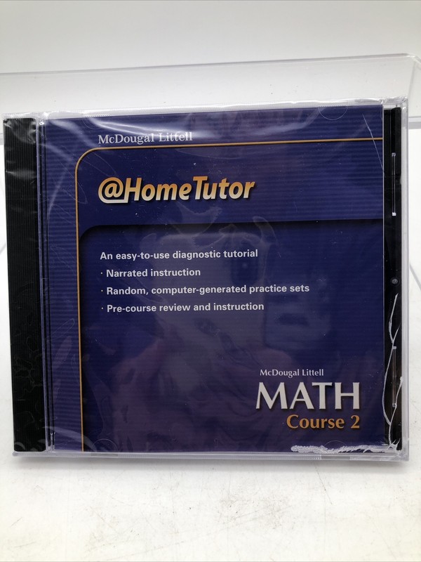 McDougal Littell Home Tutor Diagnostic Middle School Math Course 2 on CD-ROM