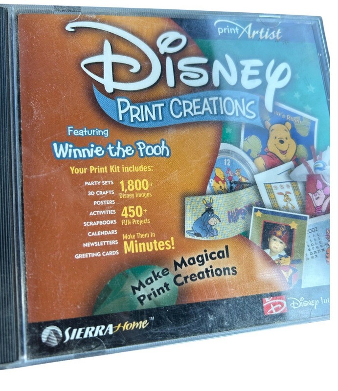 DISNEY Classic Print Creations Winnie The Pooh PC CD Disney Images gallery