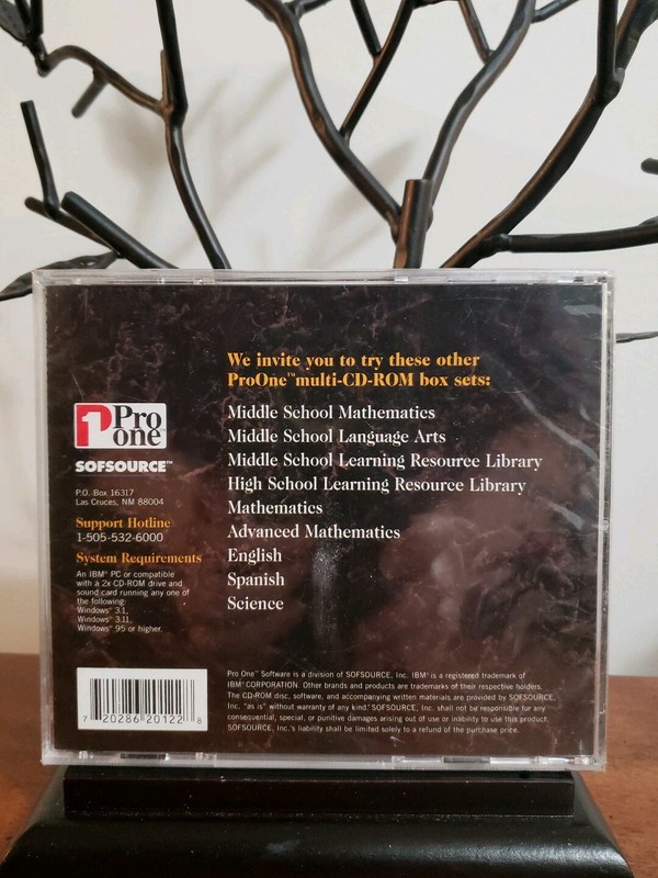 PRO ONE BIOLOGY 1 CD Science Learning Tools That Work IBM PC COMPATIBLE NEW gallery
