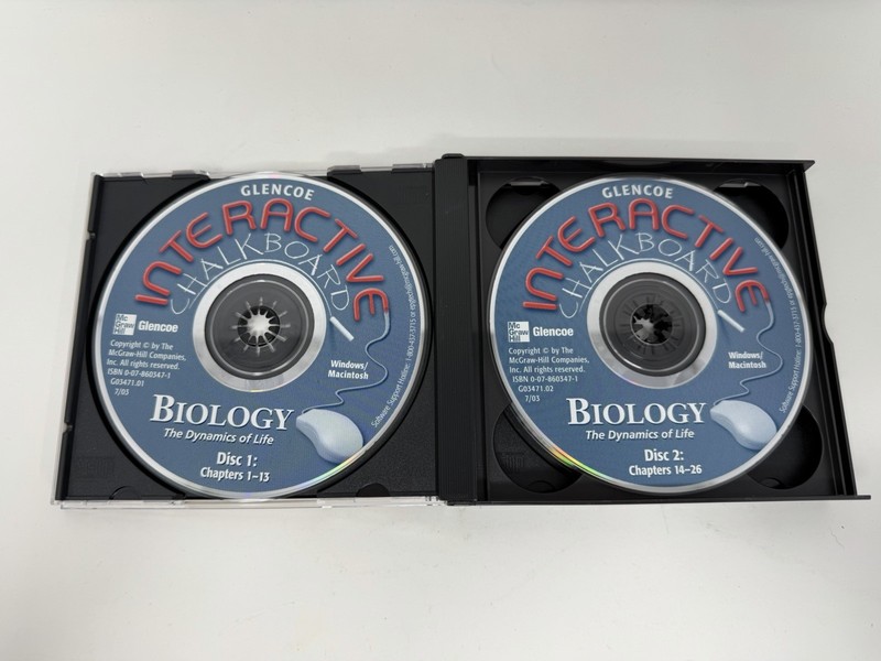 Glencoe Biology: Interactive Chalkboard PC MAC CD-ROM - Chapter 1 - 39 - 3 Discs gallery