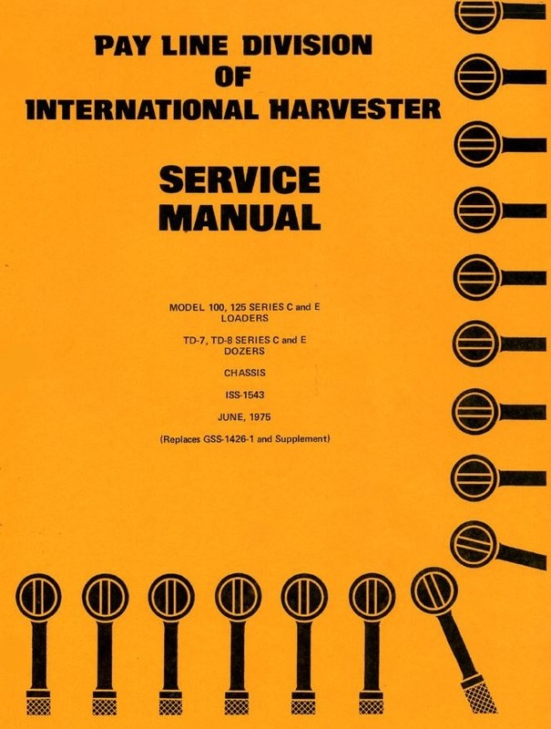 TD7E Loader Tractor Service Repair Shop Manual IH Crawler 155 179 206 239 268 CD gallery