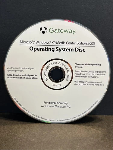 Gateway Windows Vista Home Premium Operating System Disc Unopened
