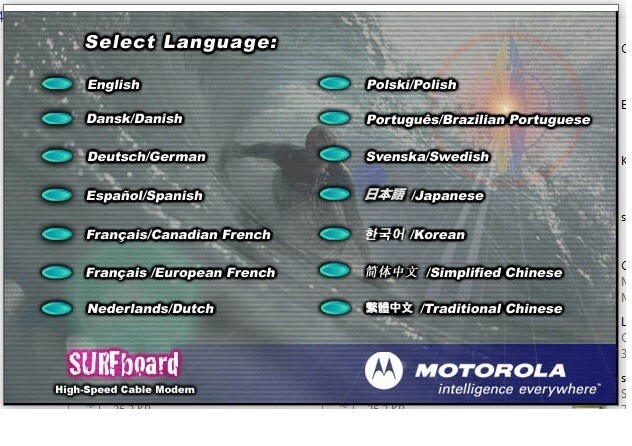 Motorola SB4220 SURFboard Cable Modem Installation CD *** used*** gallery
