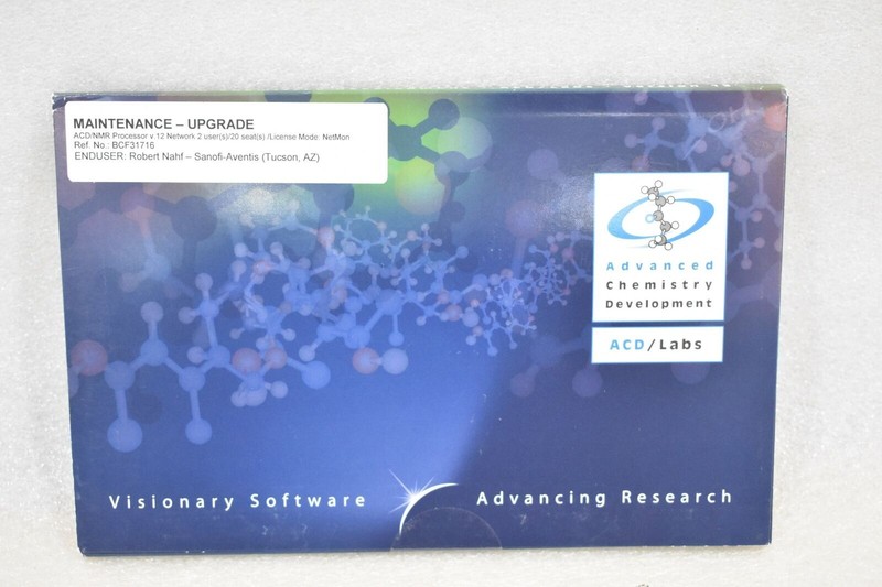 ADVANCED CHEMISTRY LABS MAINTENANCE UPGRADE NMR PROCESSOR V.12 NETWORK 2 USER(S) gallery