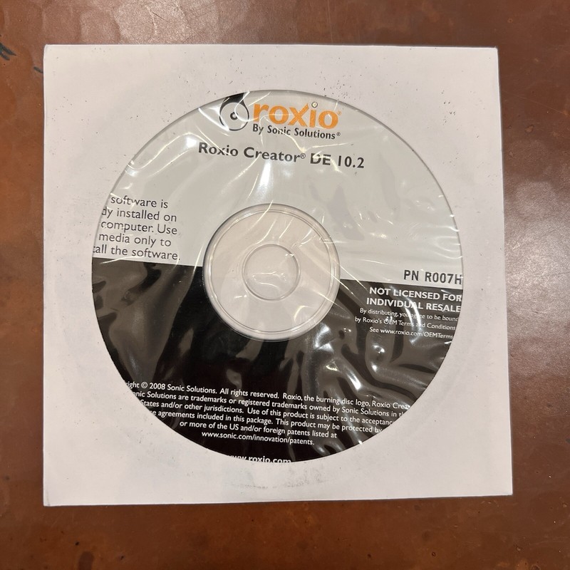 Roxio Creator DE 10.2 (NEW) SOFTWARE – PN R007H – by Sonic Solutions 2008
