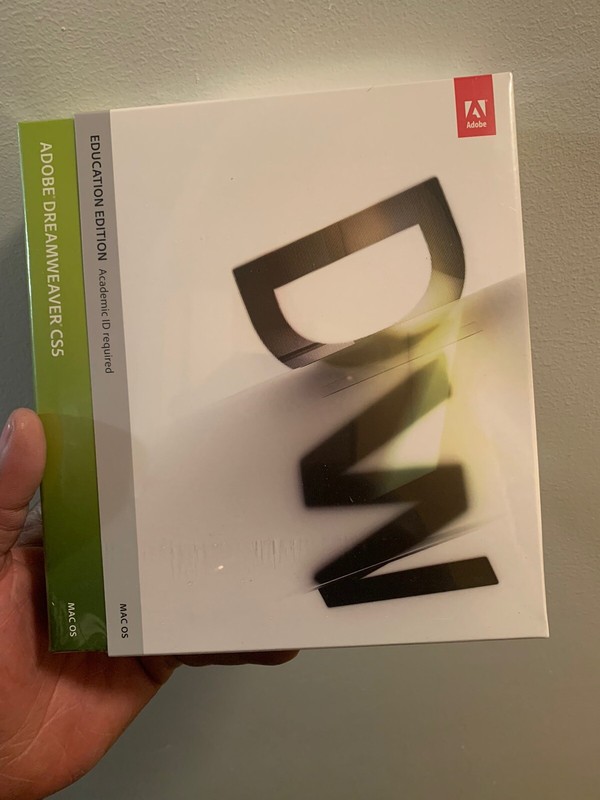 Adobe Dreamweaver CS5 Mac OS Education Edition Serial Inside Brand New – Sealed