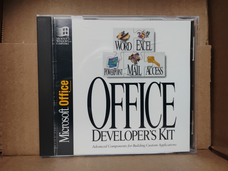 Microsoft Office Developer’s Kit, CD-ROM Software. Windows Compatible. 1994