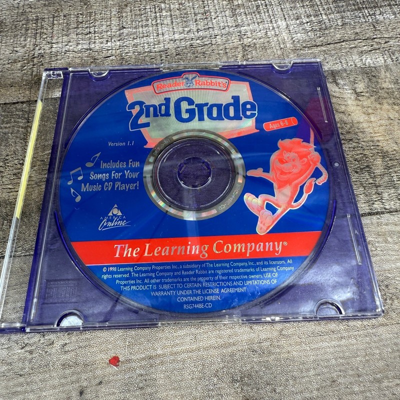 The Learning Company Reader Rabbit's 2nd Grade Windows 95/ Mac 1998 Disc Only gallery