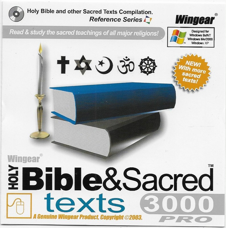 Win Gear Bible And Sacred Texts 3000 Pro 2003 – Bibles! Windows 95/98/NT/ME & XP