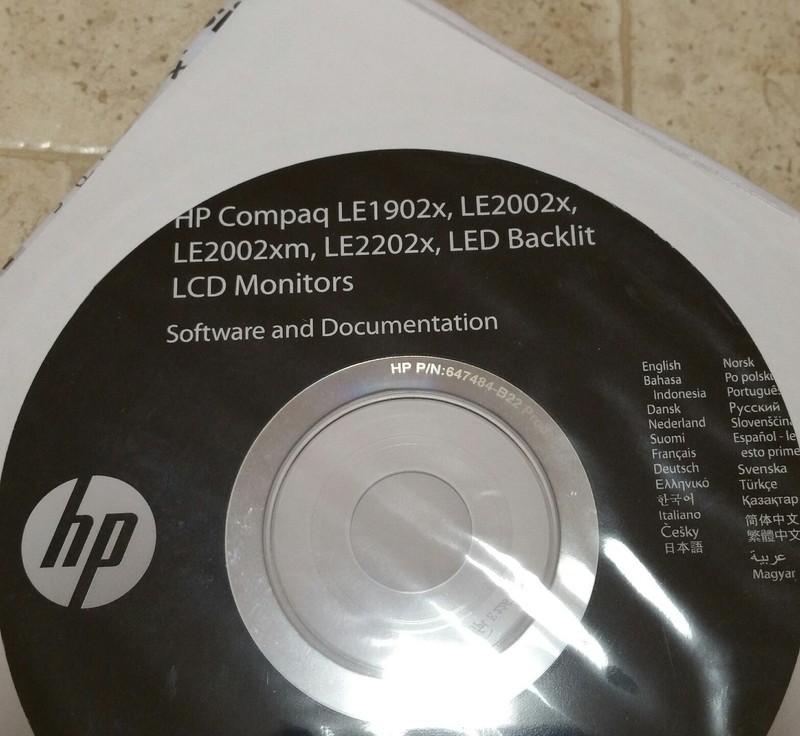 HP / Compaq Monitor Software and Documentation CD - CD Kit 647483-B22 gallery