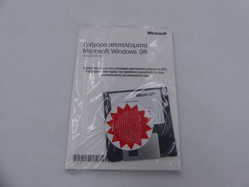 NEW Microsoft Windows 98 Second Edition OEM Product GREEK Boot Disk and CD
