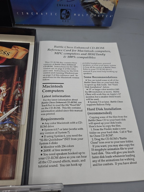 Interplay Battle Chess Enhanced CD ROM PC Macintosh Game Software Complete gallery